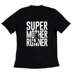 Women's Short Sleeve Tech Tee - Super Mother Runner -goneforarun Sales 2023 tr 43563 BLACK MAIN