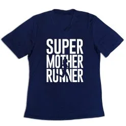Women's Short Sleeve Tech Tee - Super Mother Runner -goneforarun Sales 2023 tr 43563 NAVY MAIN