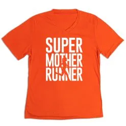 Women's Short Sleeve Tech Tee - Super Mother Runner -goneforarun Sales 2023 tr 43563 ORANGE MAIN