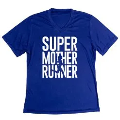Women's Short Sleeve Tech Tee - Super Mother Runner -goneforarun Sales 2023 tr 43563 ROYAL MAIN