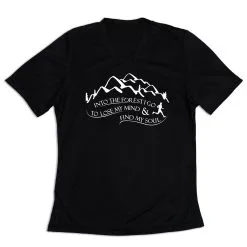 Women's Short Sleeve Tech Tee - Into The Forest I Go -goneforarun Sales 2023 tr 43567 BLACK MAIN