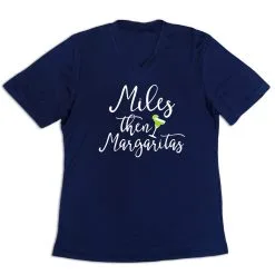 Women's Short Sleeve Tech Tee - Miles Then Margaritas
