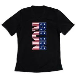 Women's Short Sleeve Tech Tee - Patriotic Run -goneforarun Sales 2023 tr 43571 BLACK MAIN