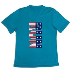 Women's Short Sleeve Tech Tee - Patriotic Run -goneforarun Sales 2023 tr 43571 LIGHTBLUE MAIN