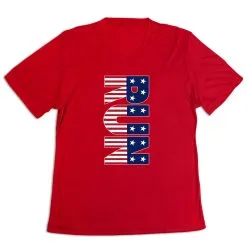 Women's Short Sleeve Tech Tee - Patriotic Run -goneforarun Sales 2023 tr 43571 RED MAIN