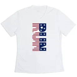 Women's Short Sleeve Tech Tee - Patriotic Run
