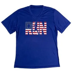 Women's Short Sleeve Tech Tee - Run Girl USA -goneforarun Sales 2023 tr 43581 ROYAL MAIN