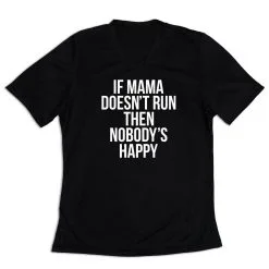 Women's Short Sleeve Tech Tee - If Mama Doesn't Run -goneforarun Sales 2023 tr 43583 BLACK MAIN