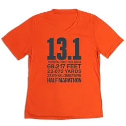 Women's Short Sleeve Tech Tee - 13.1 Math Miles -goneforarun Sales 2023 tr 43584 ORANGE MAIN