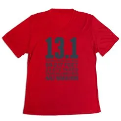 Women's Short Sleeve Tech Tee - 13.1 Math Miles -goneforarun Sales 2023 tr 43584 RED MAIN