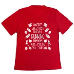 Women's Short Sleeve Tech Tee - Fall Running 18 Women's Short Sleeve Tech Tee - Fall Running -goneforarun Sales 2023 tr 43598 RED MAIN
