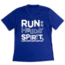 Women's Short Sleeve Tech Tee - Run On Holiday Spirit -goneforarun Sales 2023 tr 43609 ROYAL MAIN
