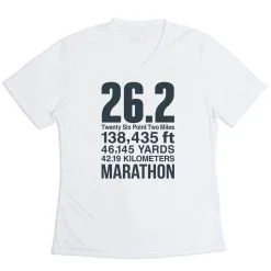Women's Short Sleeve Tech Tee - 26.2 Math Miles