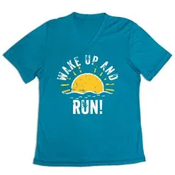 Women's Short Sleeve Tech Tee - Wake Up And Run -goneforarun Sales 2023 tr 43626 LIGHTBLUE MAIN