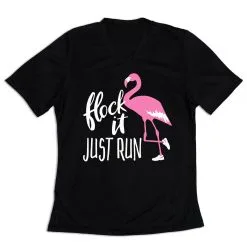 Women's Short Sleeve Tech Tee - Flock It Just Run -goneforarun Sales 2023 tr 43627 BLACK MAIN