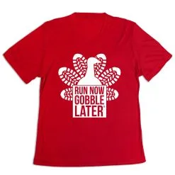 Women's Short Sleeve Tech Tee - Thanksgiving Run -goneforarun Sales 2023 tr 43638 RED MAIN
