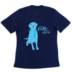 Women's Short Sleeve Tech Tee - Never Run Alone -goneforarun Sales 2023 tr 43640 NAVY MAIN
