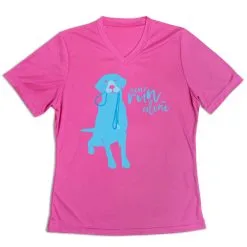 Women's Short Sleeve Tech Tee - Never Run Alone -goneforarun Sales 2023 tr 43640 PINK MAIN