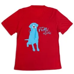 Women's Short Sleeve Tech Tee - Never Run Alone -goneforarun Sales 2023 tr 43640 RED MAIN