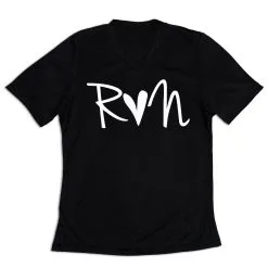 Women's Short Sleeve Tech Tee - Run Heart 14 Women's Short Sleeve Tech Tee - Run Heart -goneforarun Sales 2023 tr 43642 BLACK MAIN