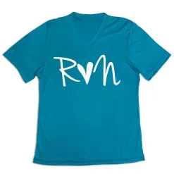 Women's Short Sleeve Tech Tee - Run Heart 15 Women's Short Sleeve Tech Tee - Run Heart -goneforarun Sales 2023 tr 43642 LIGHTBLUE MAIN