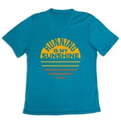 Women's Short Sleeve Tech Tee - Running Is My Sunshine -goneforarun Sales 2023 tr 43644 LIGHTBLUE MAIN