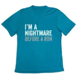 Women's Short Sleeve Tech Tee - I'm A Nightmare Before A Run® Bold -goneforarun Sales 2023 tr 43655 LIGHTBLUE MAIN