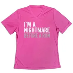 Women's Short Sleeve Tech Tee - I'm A Nightmare Before A Run® Bold -goneforarun Sales 2023 tr 43655 PINK MAIN