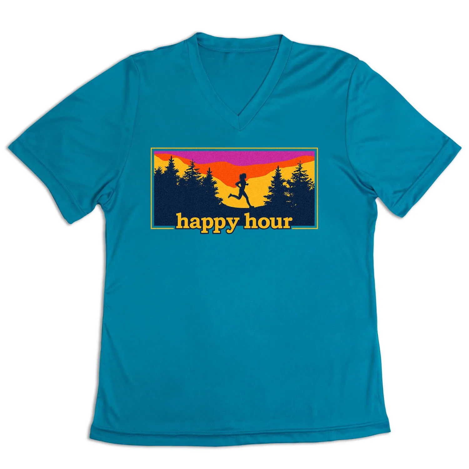 Women's Short Sleeve Tech Tee - Happy Hour 7 Women's Short Sleeve Tech Tee - Happy Hour - Image 5