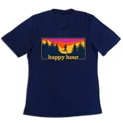 Women's Short Sleeve Tech Tee - Happy Hour 14 Women's Short Sleeve Tech Tee - Happy Hour -goneforarun Sales 2023 tr 43656 NAVY MAIN