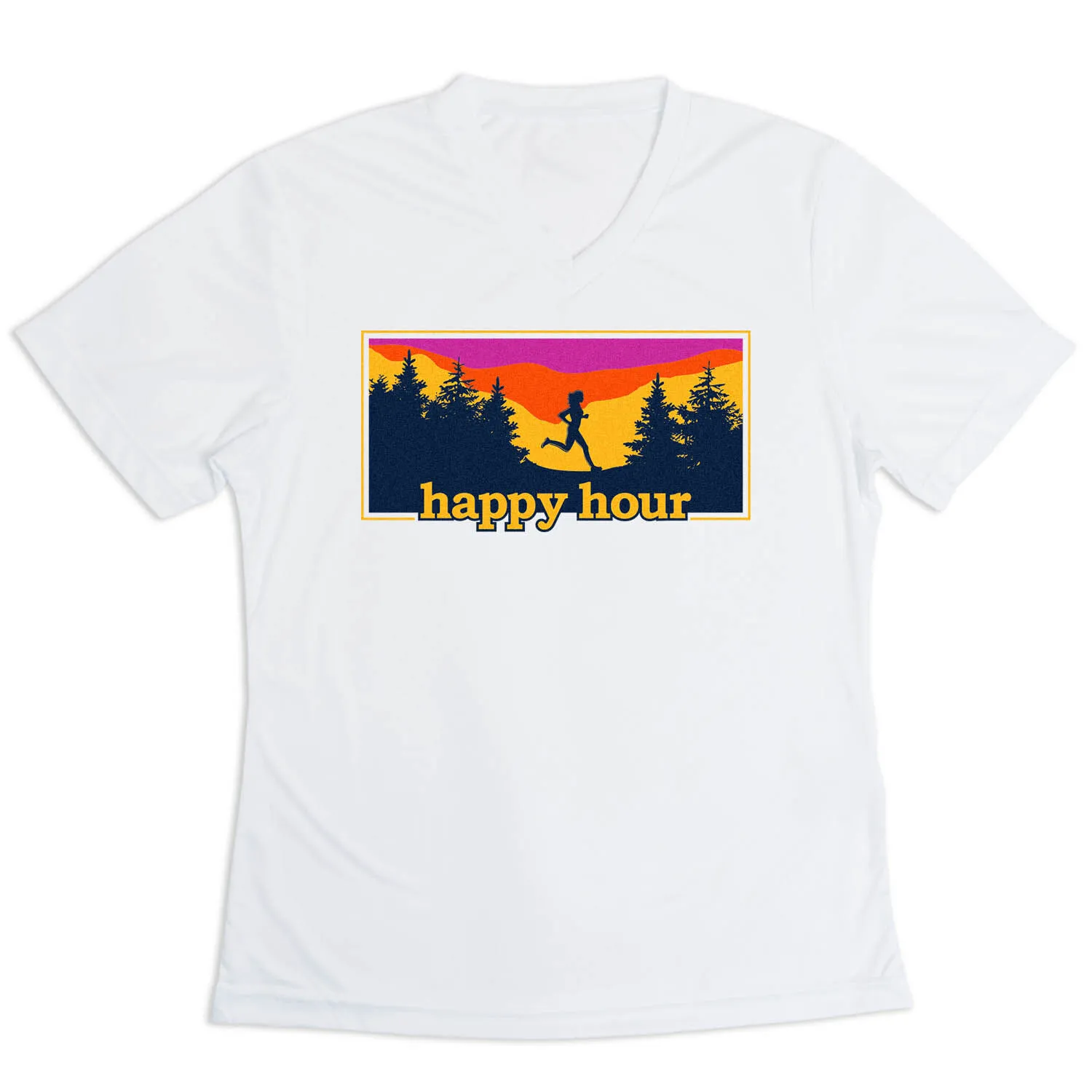 Women's Short Sleeve Tech Tee - Happy Hour 3 Women's Short Sleeve Tech Tee - Happy Hour
