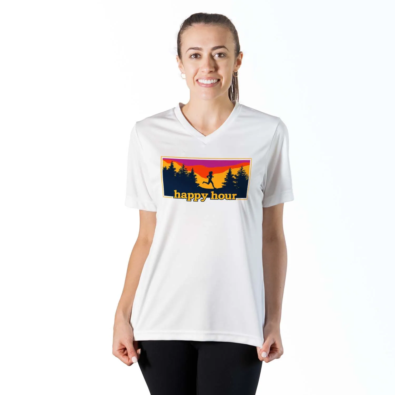 Women's Short Sleeve Tech Tee - Happy Hour 4 Women's Short Sleeve Tech Tee - Happy Hour - Image 2