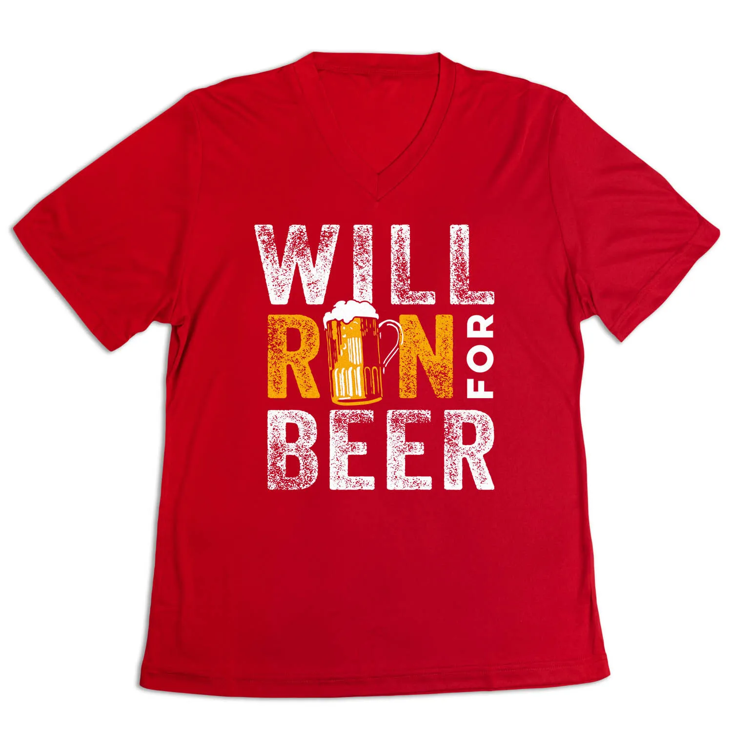 Women's Short Sleeve Tech Tee - Will Run For Beer 10 Women's Short Sleeve Tech Tee - Will Run For Beer - Image 8