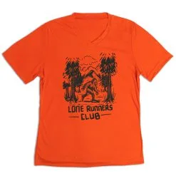 Women's Short Sleeve Tech Tee - Lone Runners Club -goneforarun Sales 2023 tr 43660 ORANGE MAIN