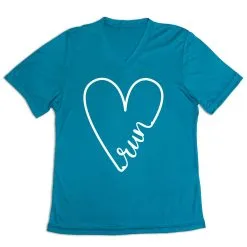 Women's Short Sleeve Tech Tee - Run With Love -goneforarun Sales 2023 tr 43661 LIGHTBLUE MAIN