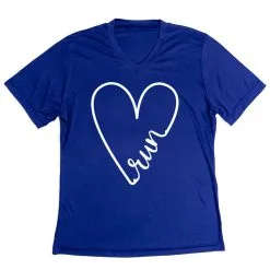 Women's Short Sleeve Tech Tee - Run With Love -goneforarun Sales 2023 tr 43661 ROYAL MAIN