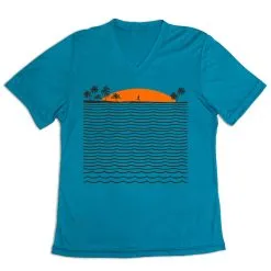 Women's Short Sleeve Tech Tee - Chasing Sunsets -goneforarun Sales 2023 tr 43662 LIGHTBLUE MAIN