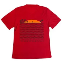 Women's Short Sleeve Tech Tee - Chasing Sunsets -goneforarun Sales 2023 tr 43662 RED MAIN