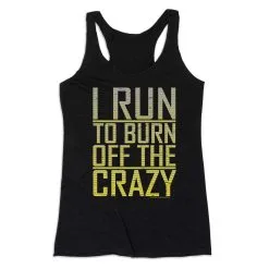 Women's Everyday Tank Top - I Run To Burn Off The Crazy -goneforarun Sales 2023 tr 43683 BLACK MAIN