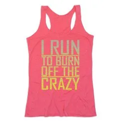 Women's Everyday Tank Top - I Run To Burn Off The Crazy -goneforarun Sales 2023 tr 43683 PINK MAIN