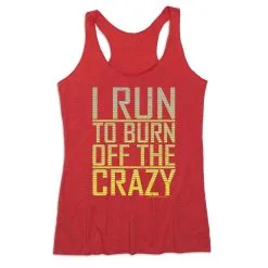 Women's Everyday Tank Top - I Run To Burn Off The Crazy -goneforarun Sales 2023 tr 43683 RED MAIN
