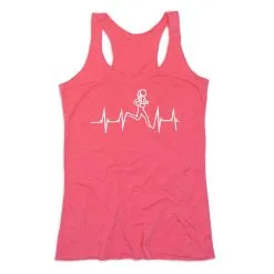 Women's Everyday Tank Top - Heart Beat Female Runner -goneforarun Sales 2023 tr 43690 PINK MAIN