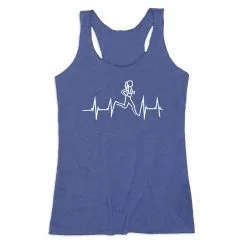 Women's Everyday Tank Top - Heart Beat Female Runner -goneforarun Sales 2023 tr 43690 ROYAL MAIN