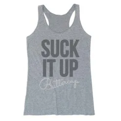 Women's Everyday Tank Top - Suck It Up Buttercup -goneforarun Sales 2023 tr 43705 GRAY MAIN