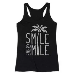 Women's Everyday Tank Top - Smile Every Mile -goneforarun Sales 2023 tr 43712 BLACK MAIN