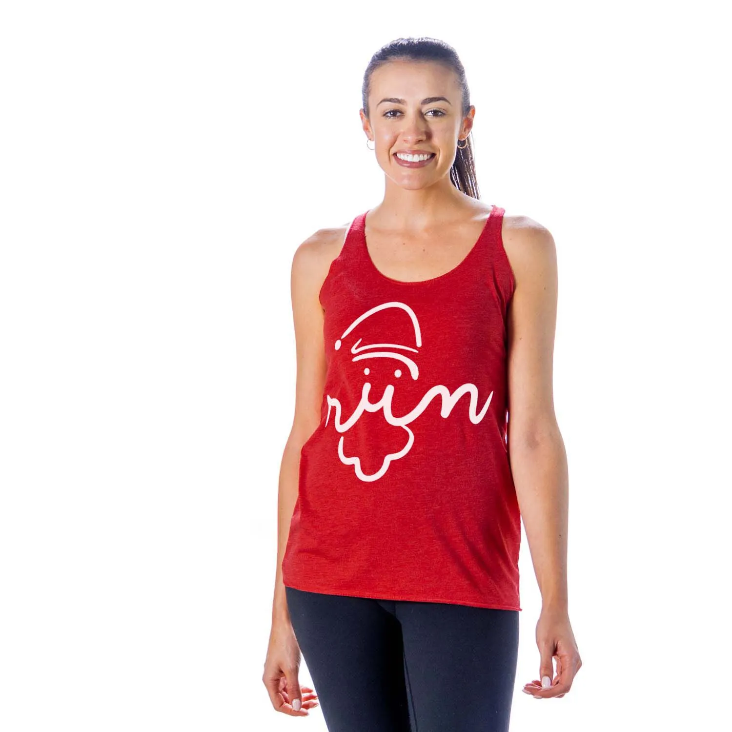 Women's Everyday Tank Top - Santa Run Face 4 Women's Everyday Tank Top - Santa Run Face - Image 2