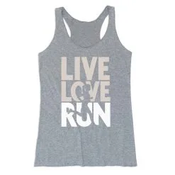 Women's Everyday Tank Top - Live Love Run Silhouette -goneforarun Sales 2023 tr 43742 GRAY MAIN
