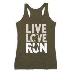 Women's Everyday Tank Top - Live Love Run Silhouette -goneforarun Sales 2023 tr 43742 OLIVE MAIN