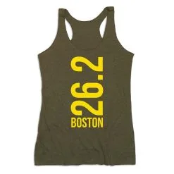 Women's Everyday Tank Top - Boston 26.2 Vertical -goneforarun Sales 2023 tr 43748 OLIVE MAIN