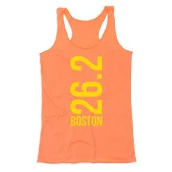 Women's Everyday Tank Top - Boston 26.2 Vertical -goneforarun Sales 2023 tr 43748 PEACH MAIN
